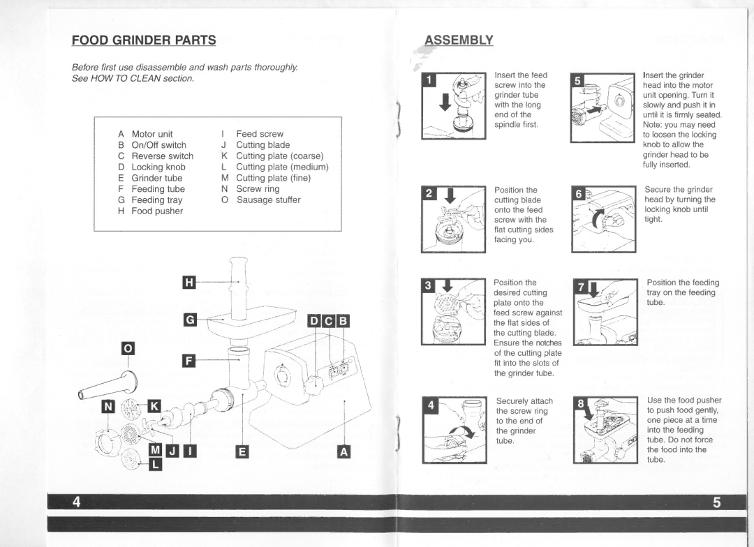 Villaware 5265-05 manual 