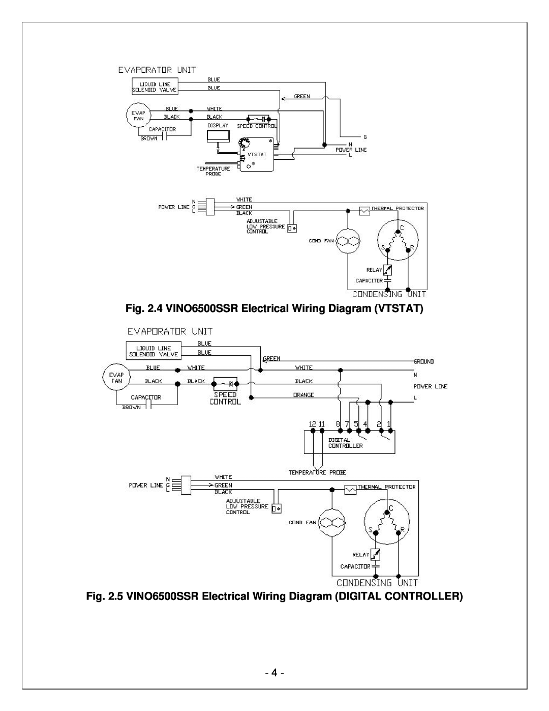 Vinotemp VINO-2500SSR, VINO-6500SSR manual 4 VINO6500SSR Electrical Wiring Diagram VTSTAT 