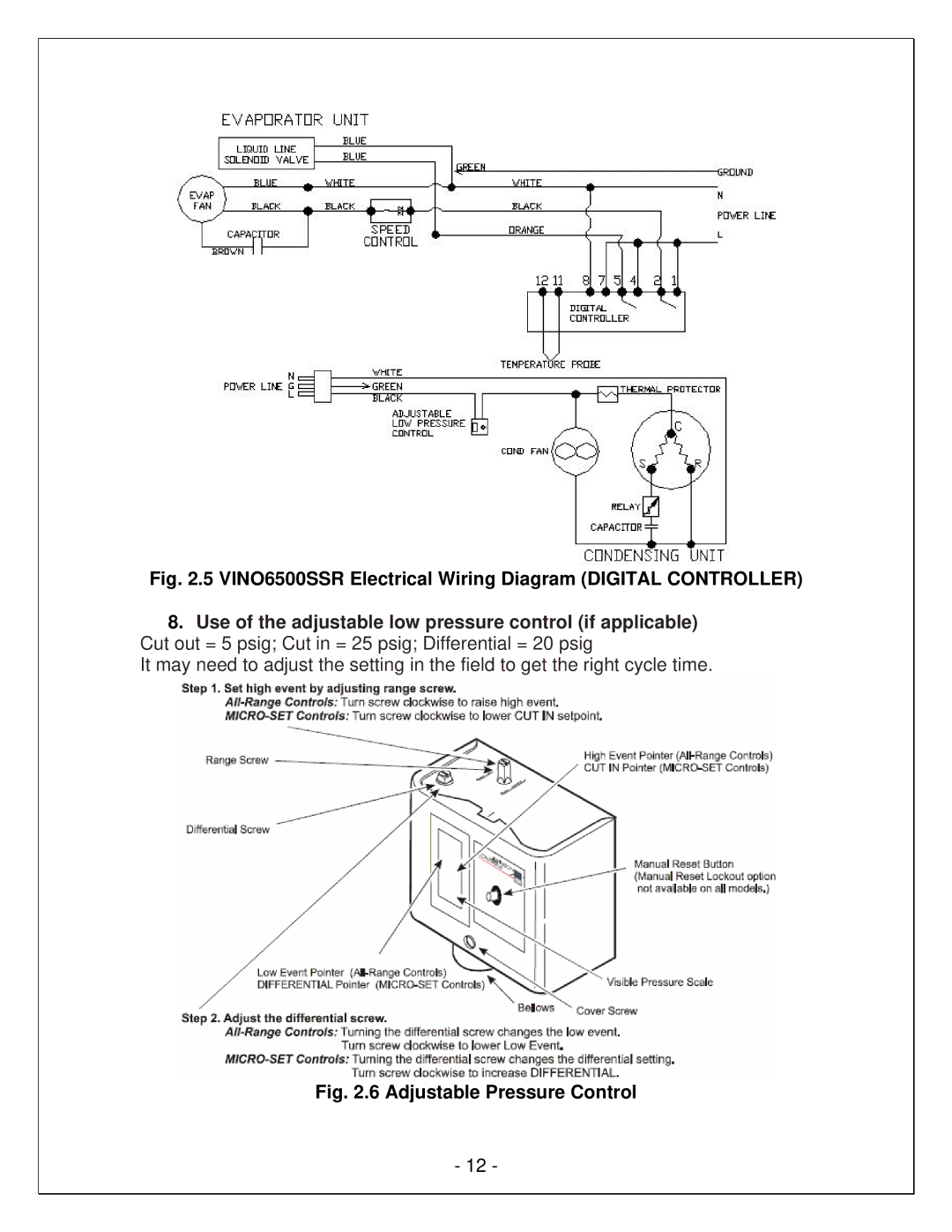 Vinotemp VINO2500-6500SSR, VINO2500-4500SSR, VINO2500-2500SSR manual VINO6500SSR Electrical Wiring Diagram Digital Controller 