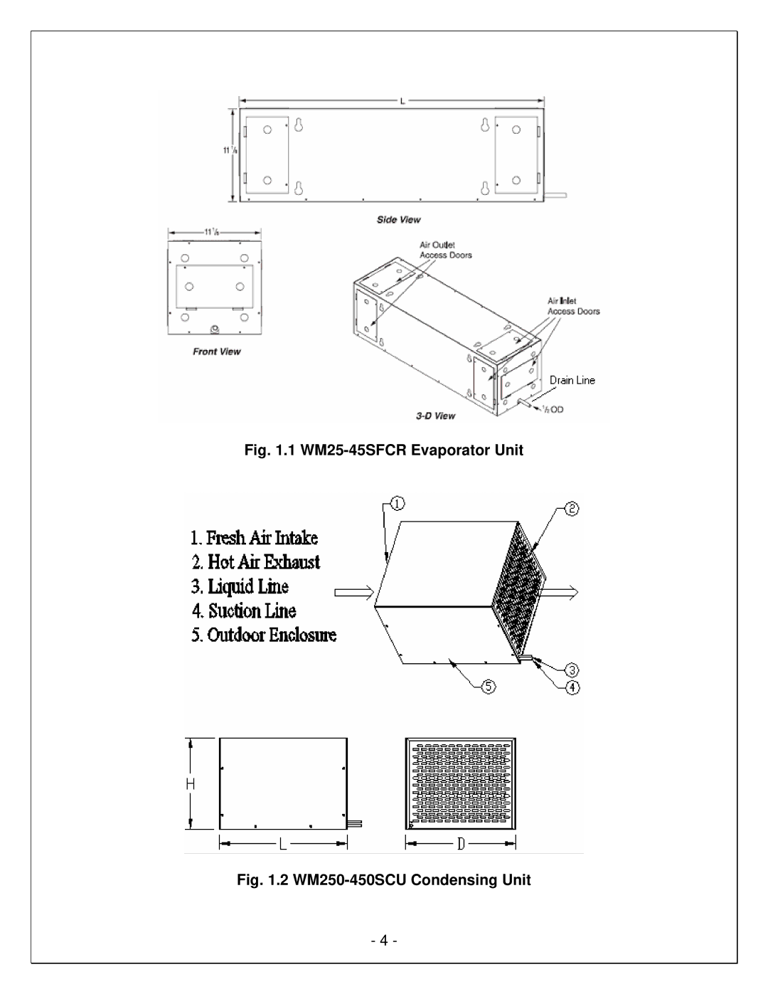 Vinotemp VINO2500-2500SSR, VINO2500-4500SSR, VINO2500-6500SSR manual WM25-45SFCR Evaporator Unit 