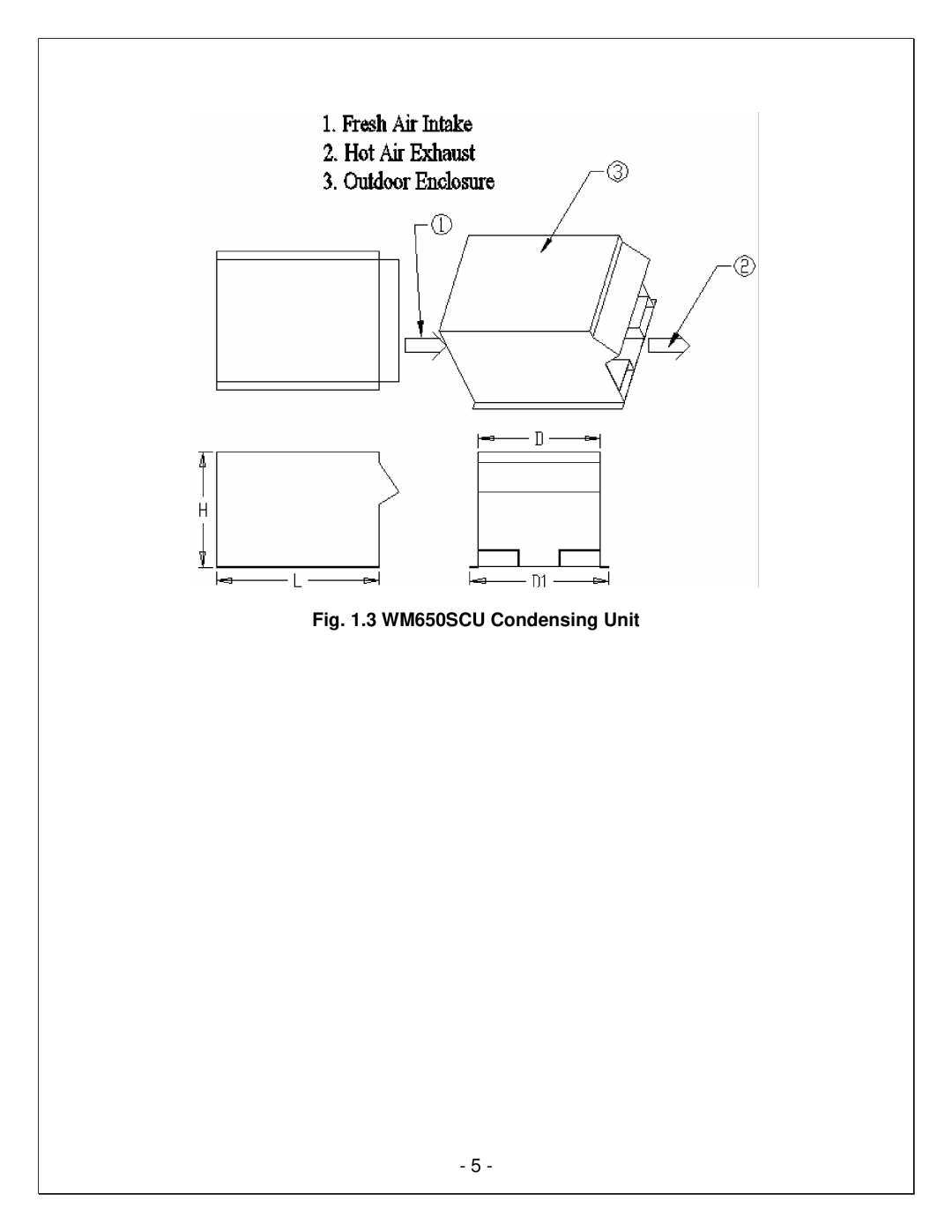 Vinotemp VINO2500-4500SSR, VINO2500-6500SSR, VINO2500-2500SSR manual WM650SCU Condensing Unit 