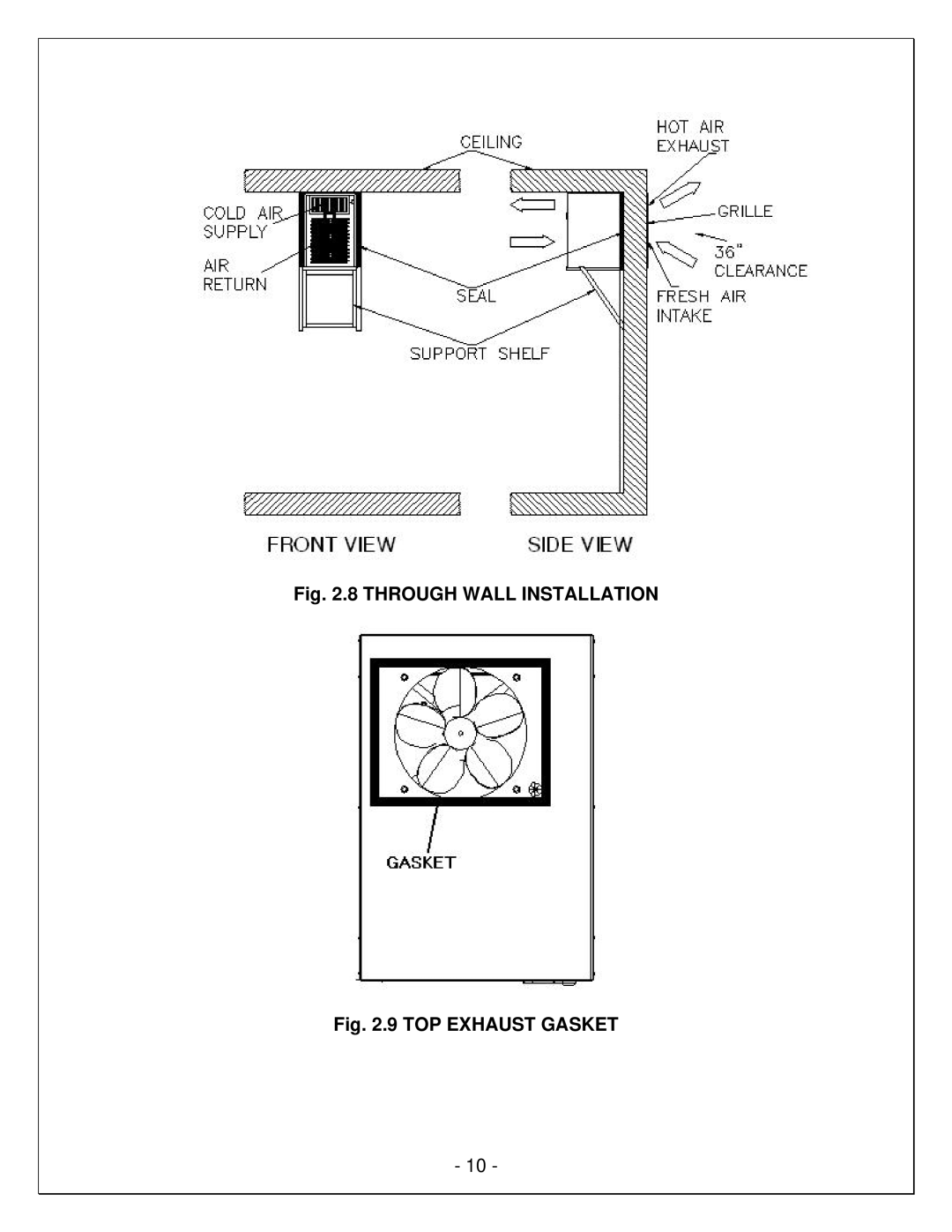 Vinotemp VINO6500HZD, VINO4500HZD manual Through Wall Installation 