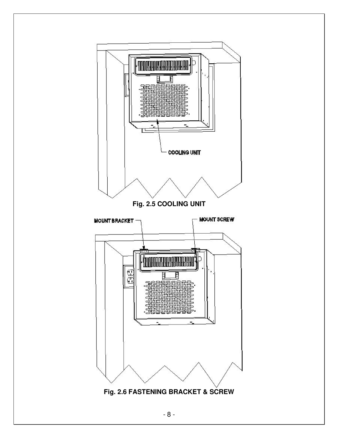 Vinotemp VINO6500HZD, VINO4500HZD manual Cooling Unit 