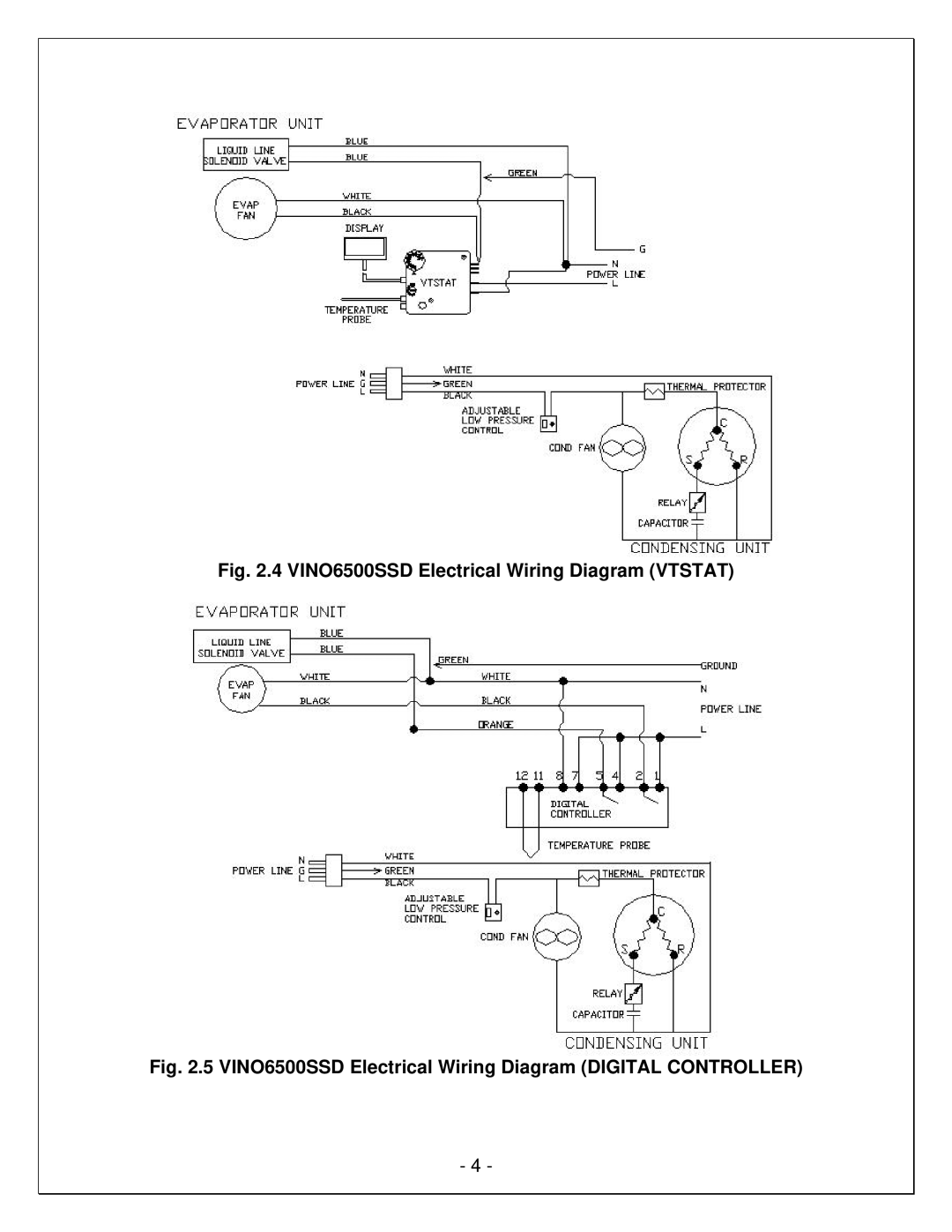 Vinotemp VINO2500SSD, VINO4500SSD, VINO8500SSD, WM25-85SFCD, WM250-850SCU manual VINO6500SSD Electrical Wiring Diagram Vtstat 