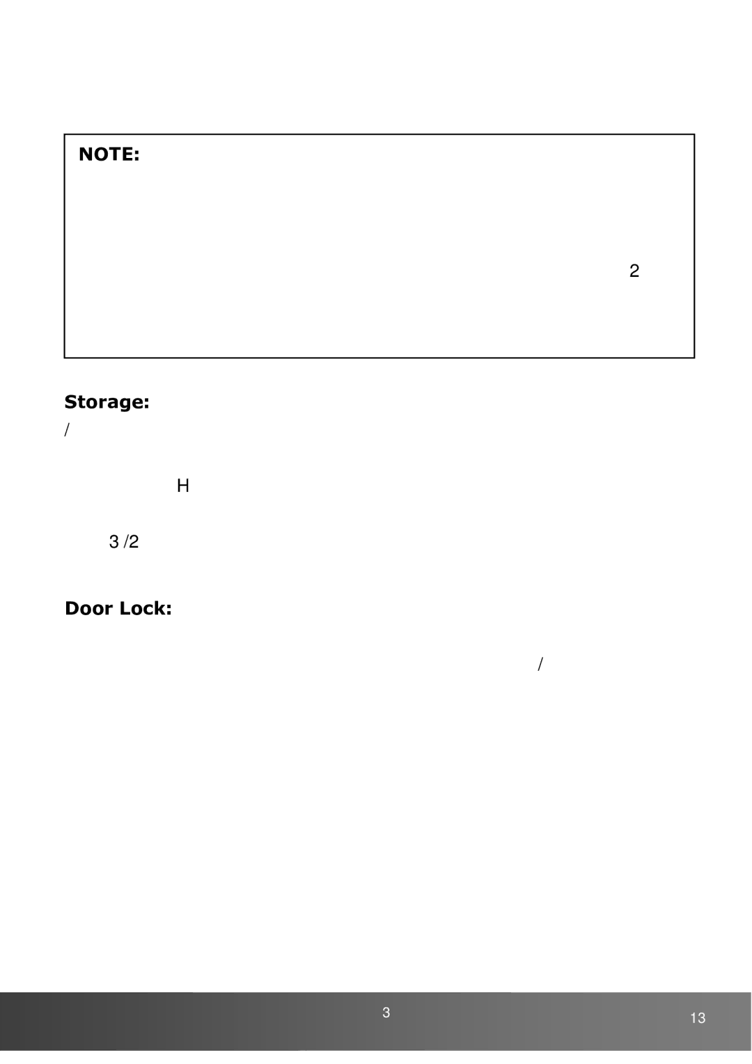 Vinotemp VT-36 owner manual Storage, Door Lock 