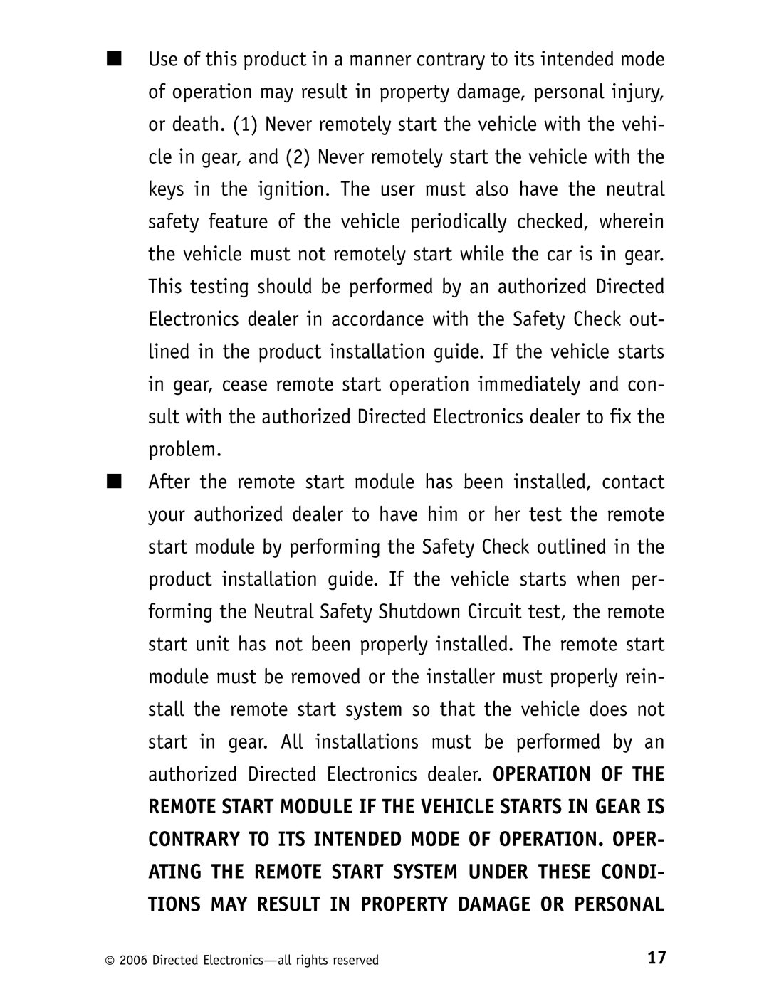 Viper 5500 manual Directed Electronics-all rights reserved 