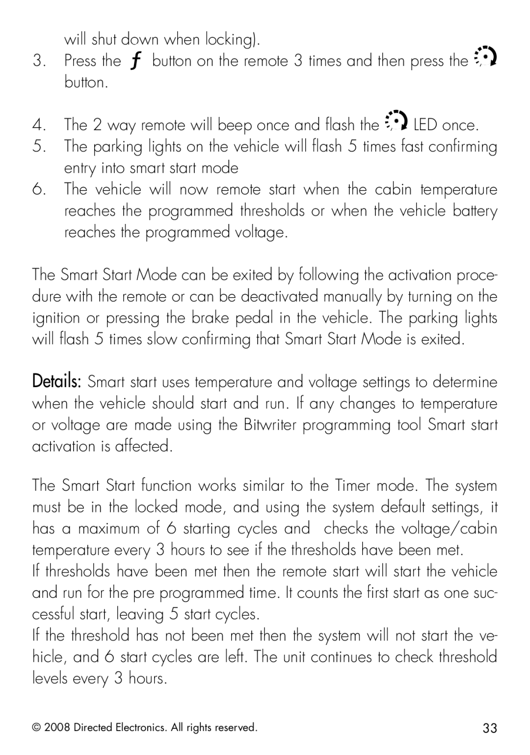 Viper 5901 manual Directed Electronics. All rights reserved 