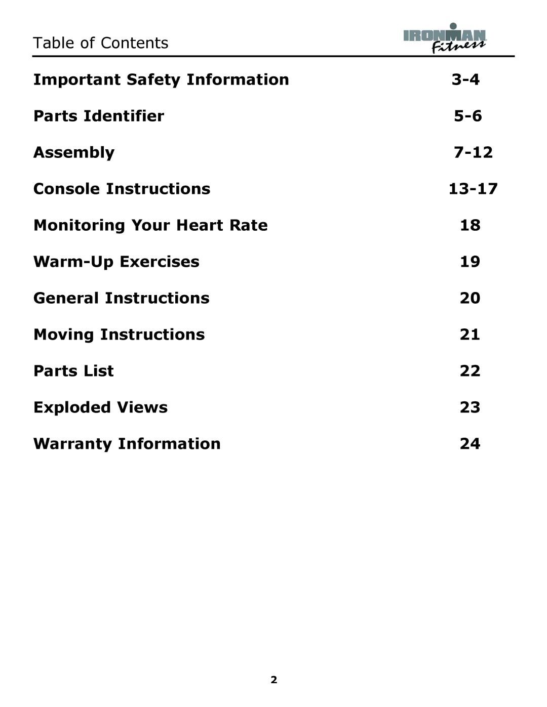 Viper Viper 315-00109 owner manual Table of Contents 