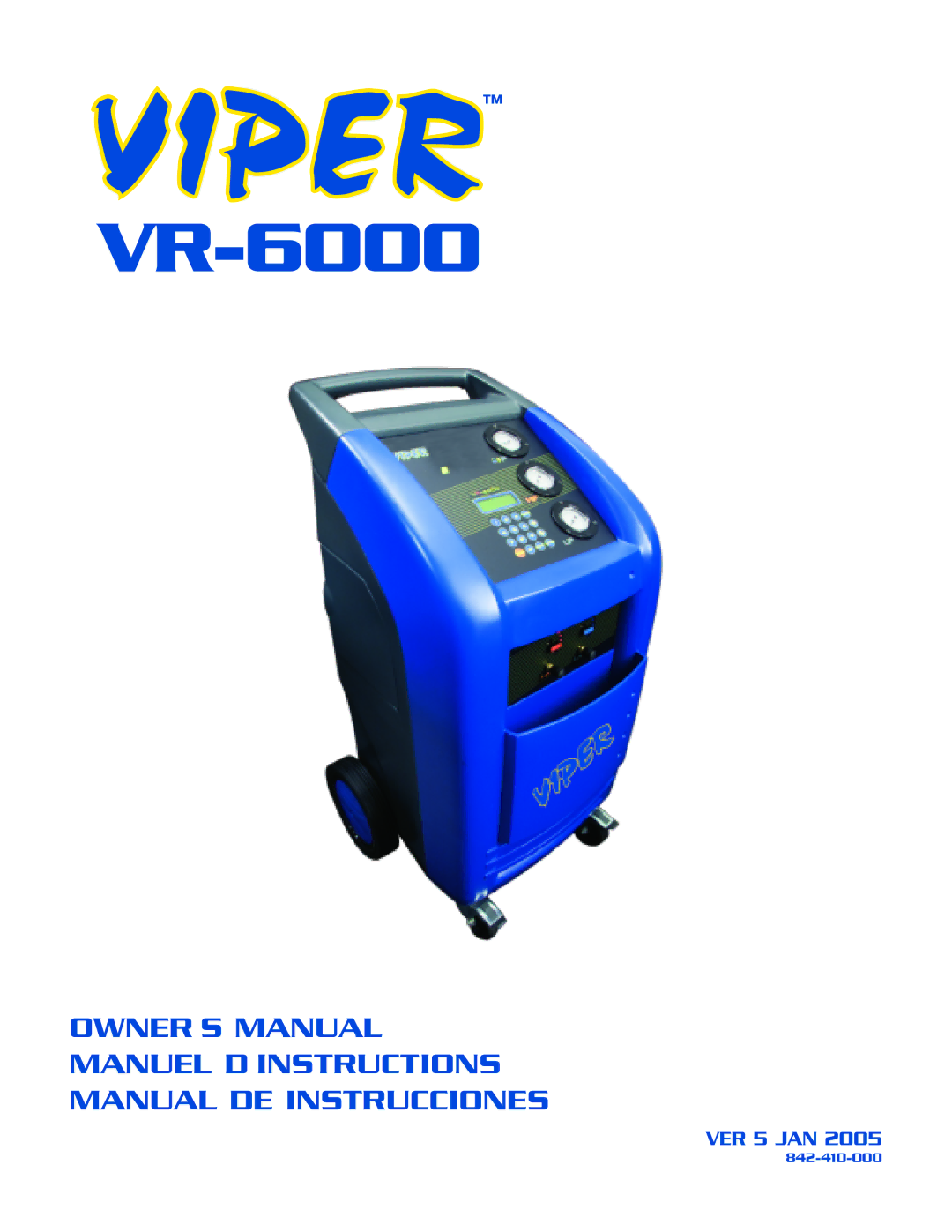 Viper VR-6000 owner manual 