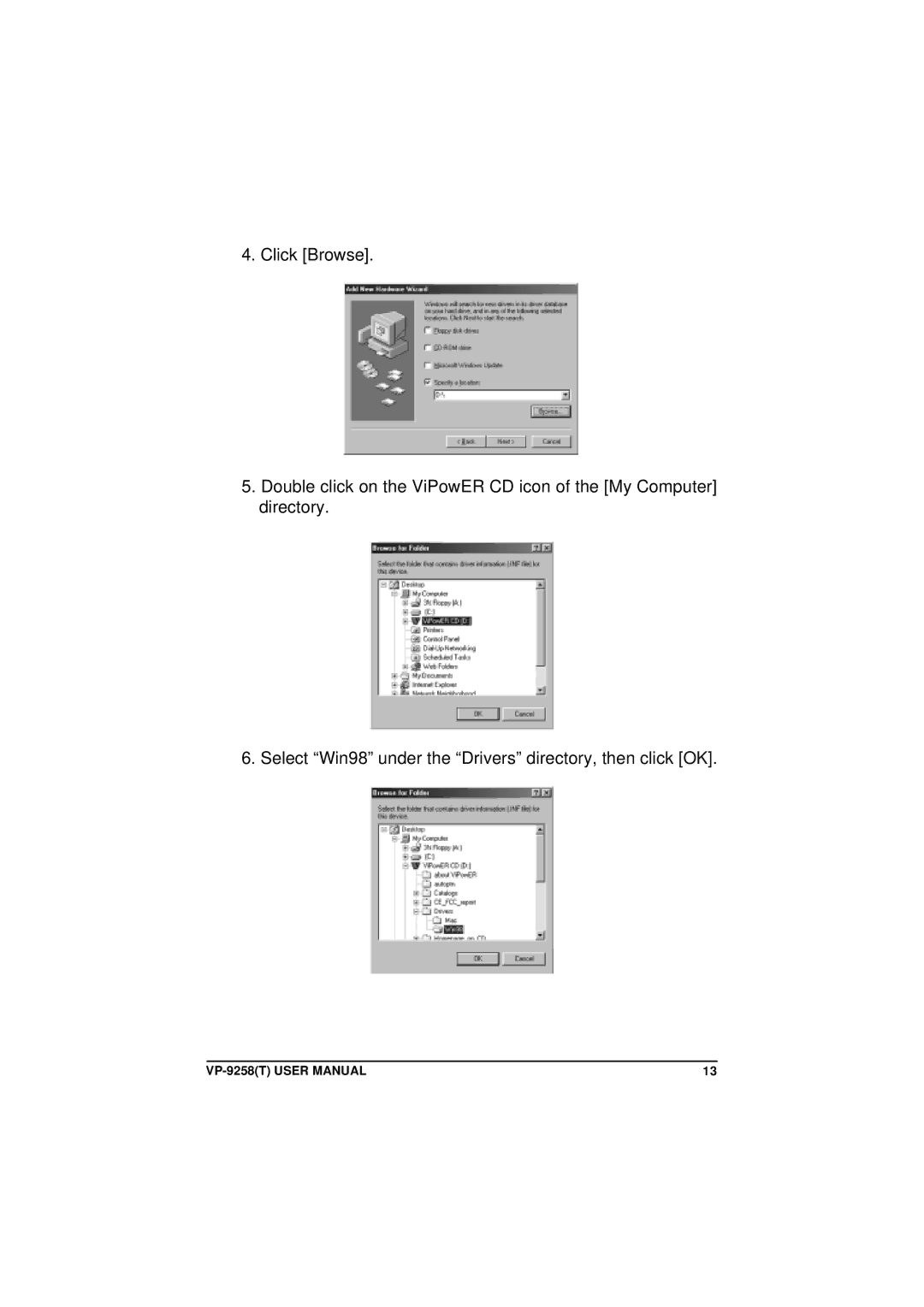 VIPowER VP-9258(T) user manual 