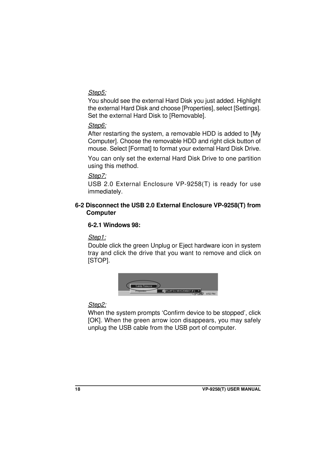 VIPowER VP-9258(T) user manual 