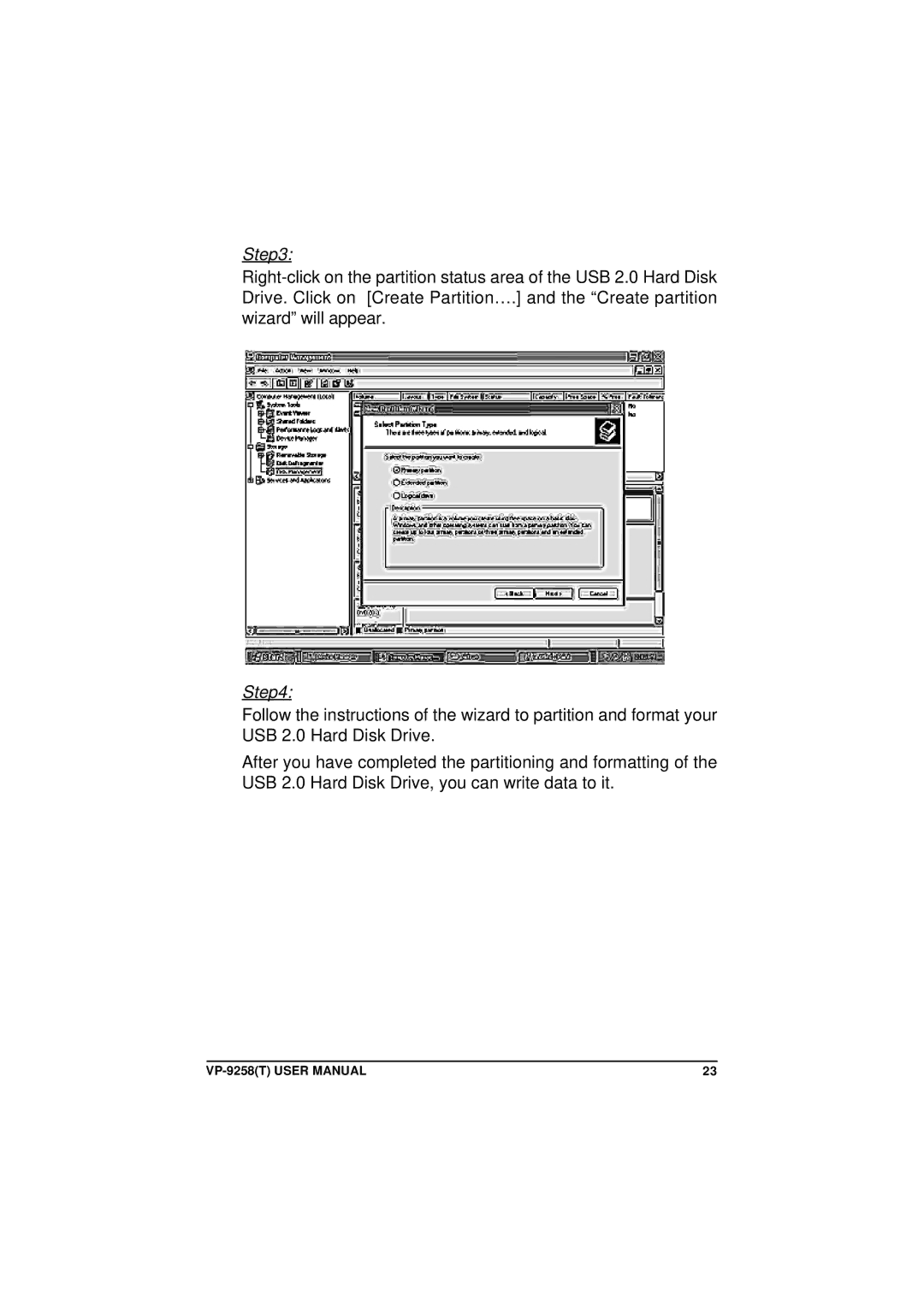 VIPowER VP-9258(T) user manual 