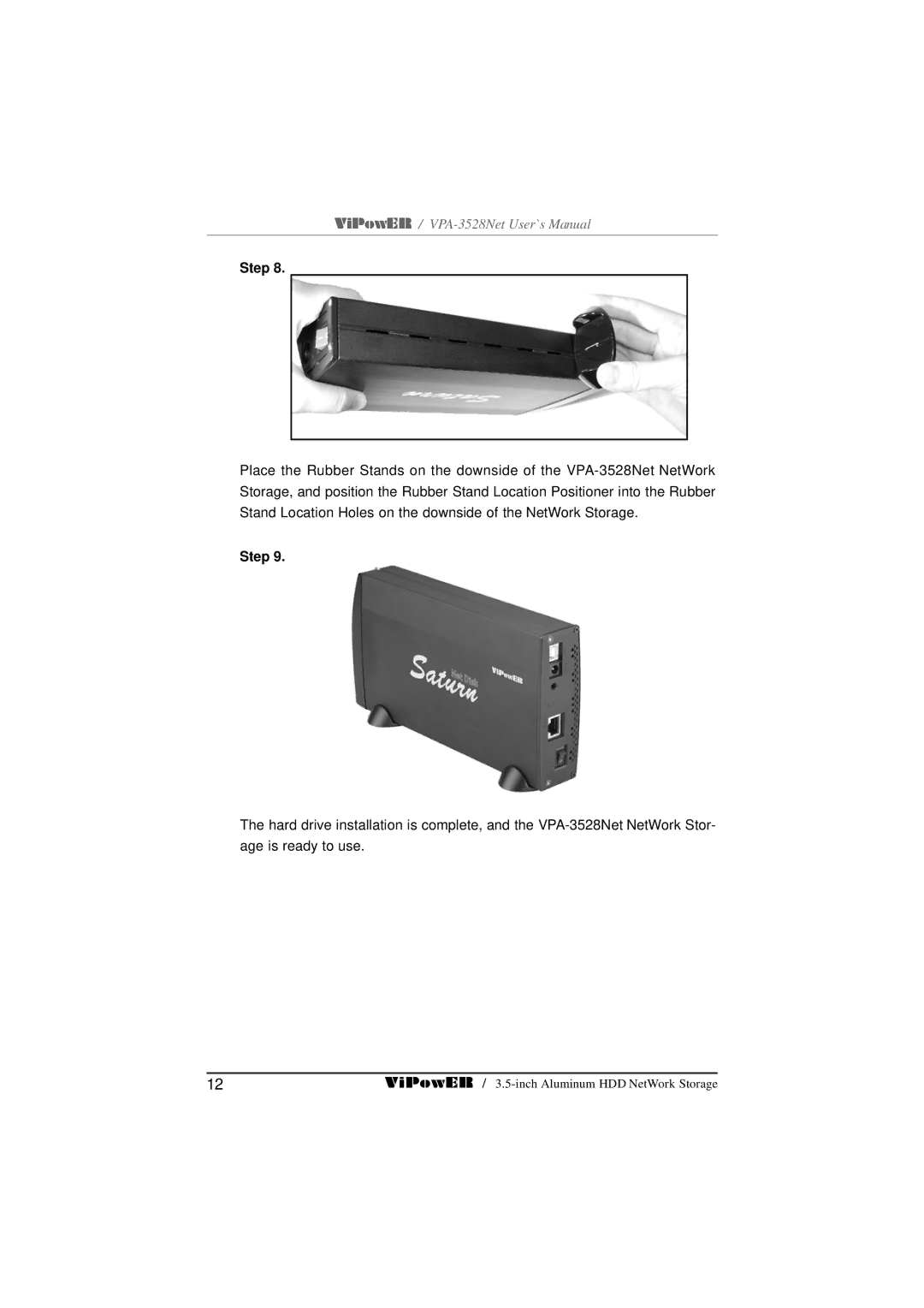 VIPowER VPA-3528Net user manual Step 