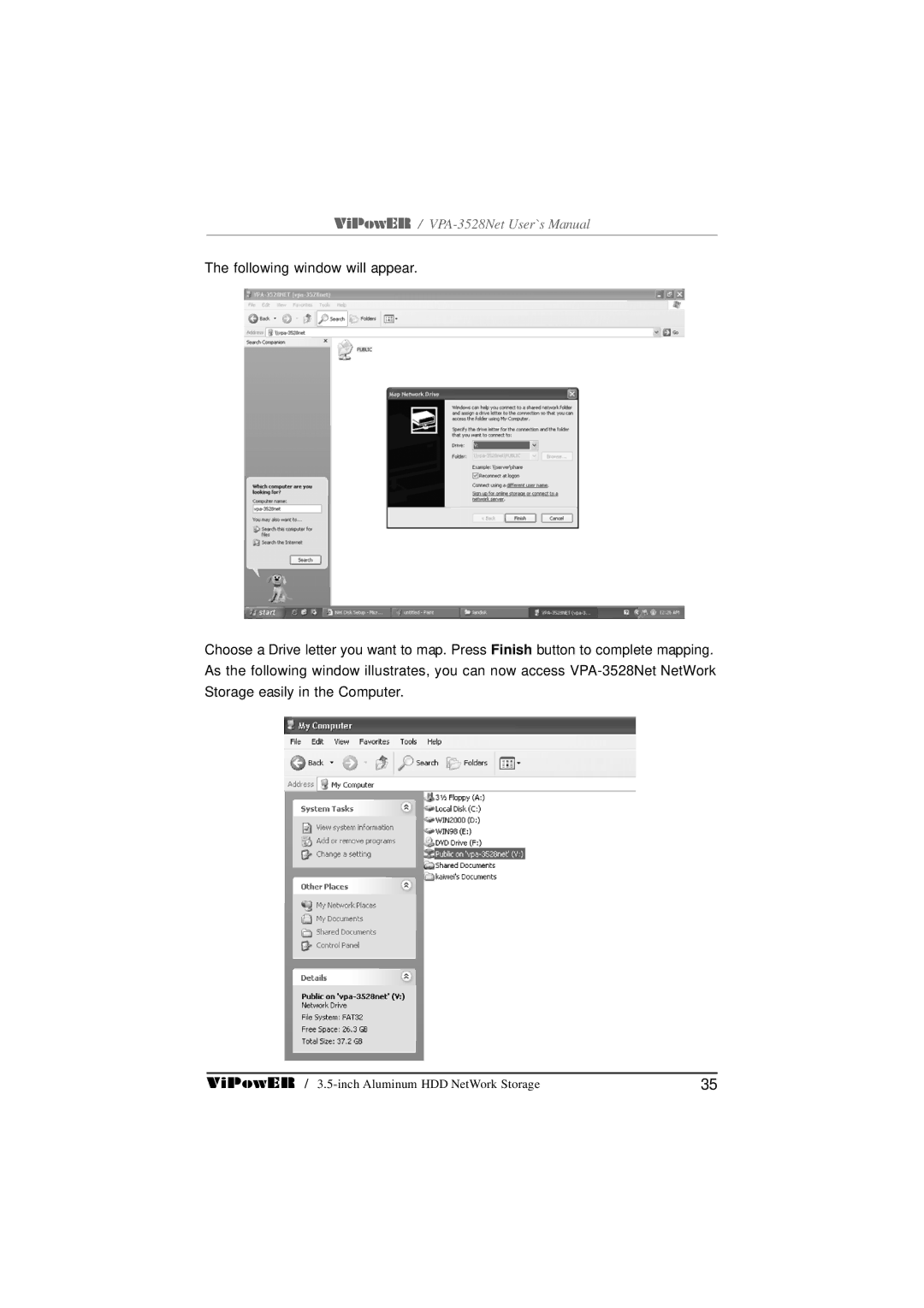 VIPowER user manual ViPowER / VPA-3528Net User`s Manual 