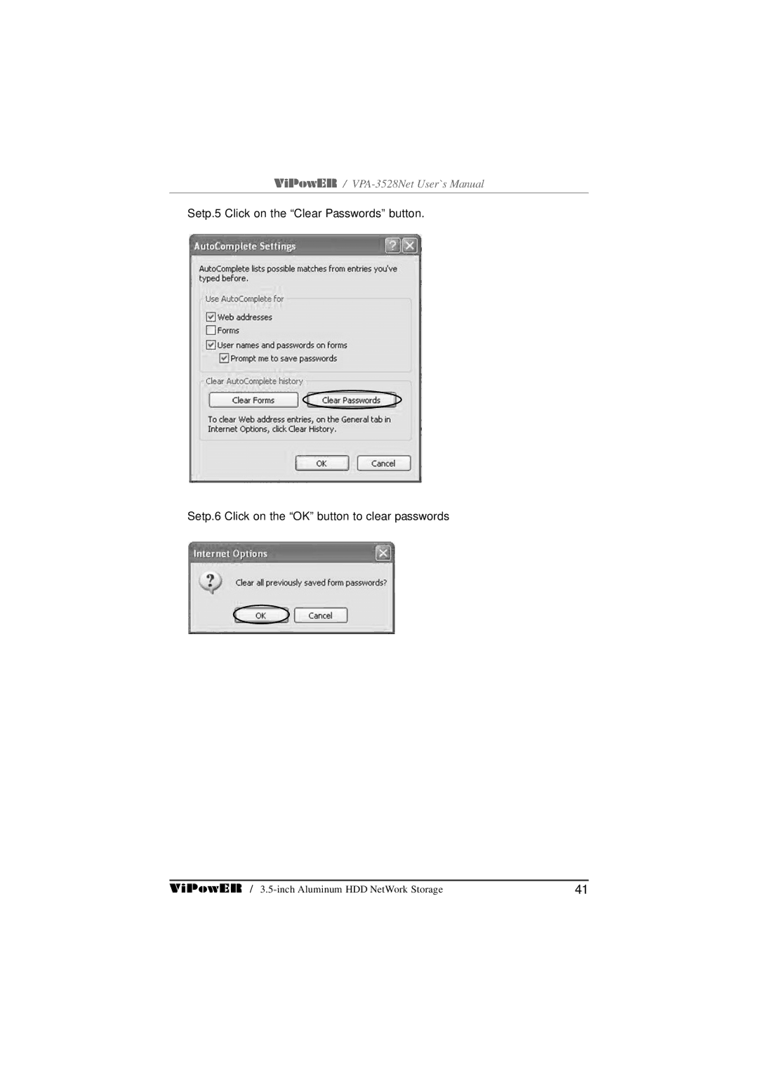 VIPowER user manual ViPowER / VPA-3528Net User`s Manual 