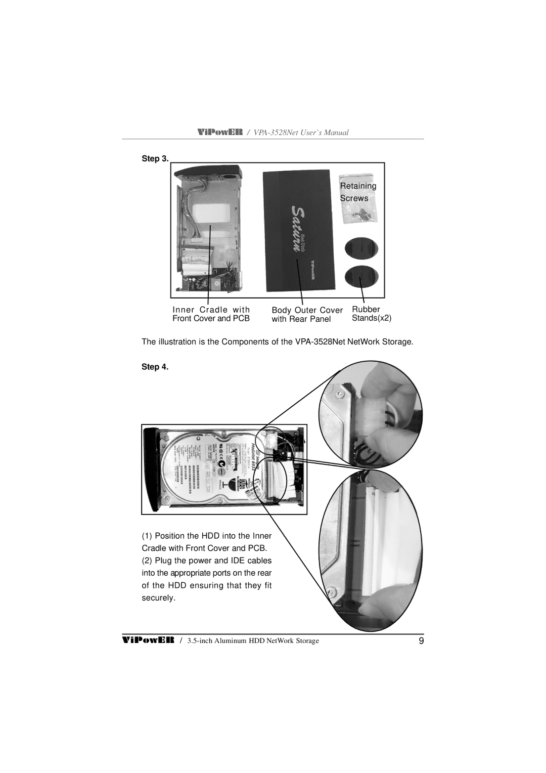 VIPowER VPA-3528Net user manual Standsx2 