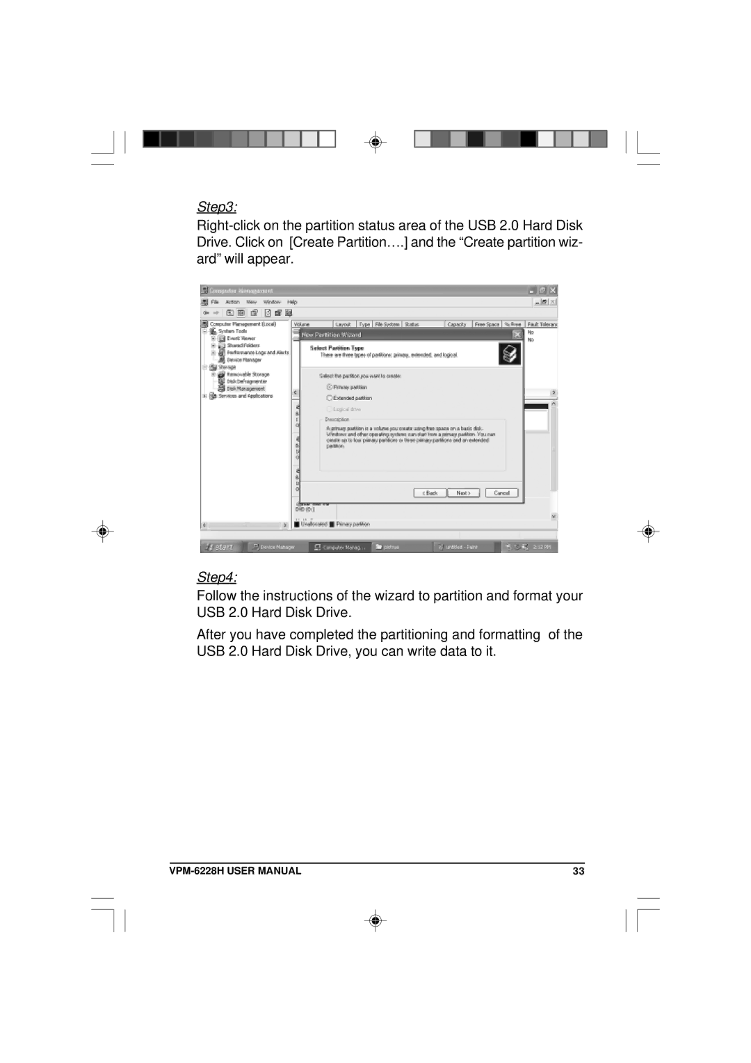 VIPowER VPM-6228H user manual 