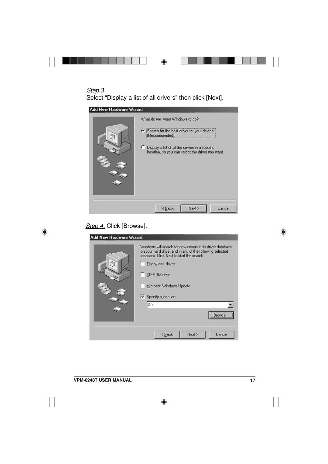 VIPowER VPM-6248T user manual Step 