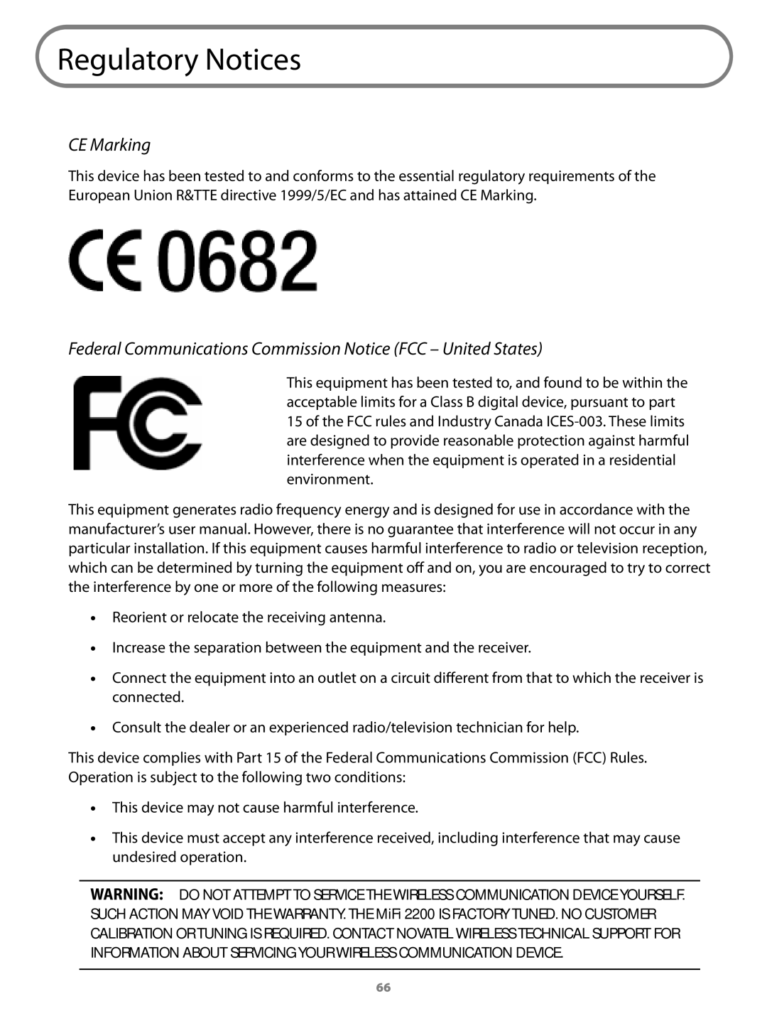 Virgin Mobile 2200 manual Regulatory Notices, CE Marking 