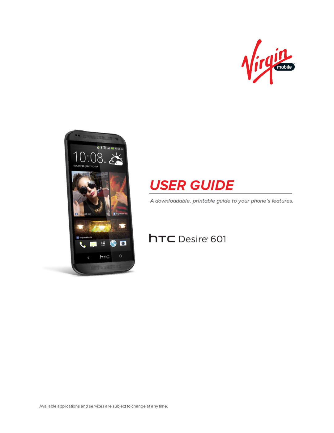 Virgin Mobile 601 manual 