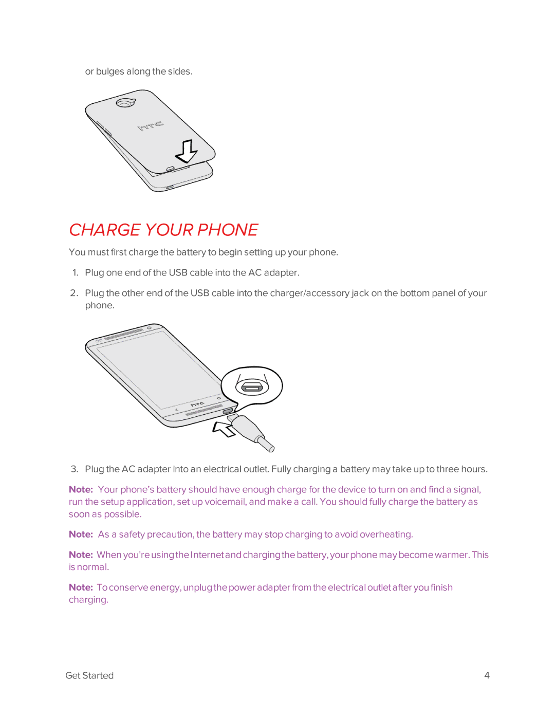 Virgin Mobile 601 manual Charge Your Phone 