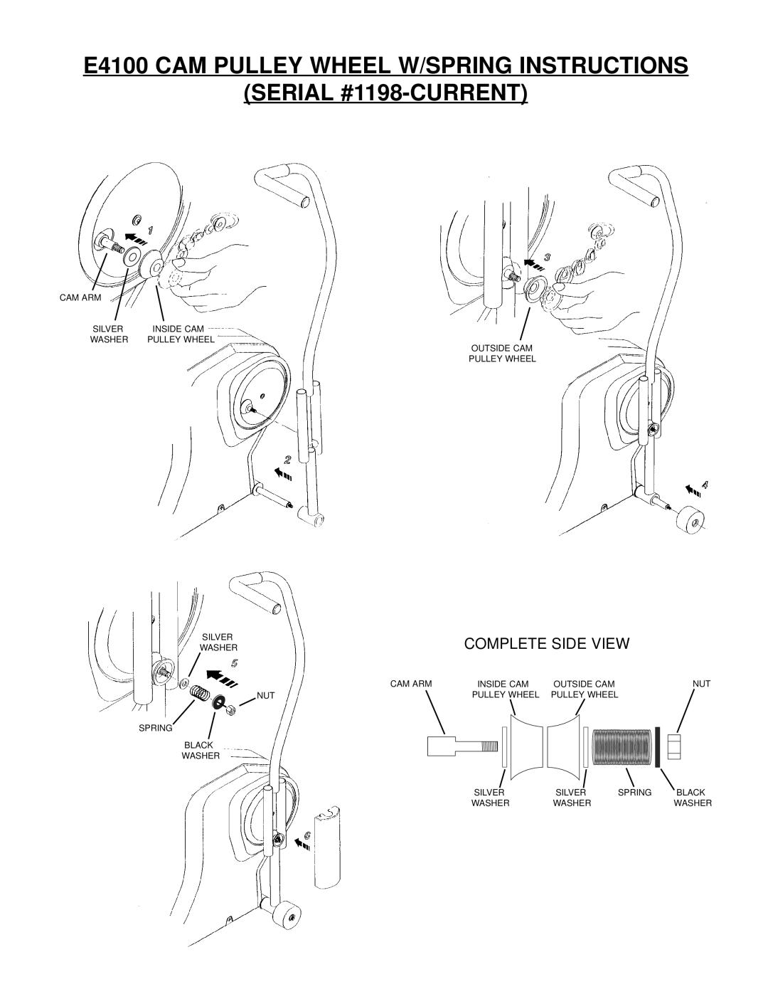 Vision Fitness E4100 manual Complete Side View 