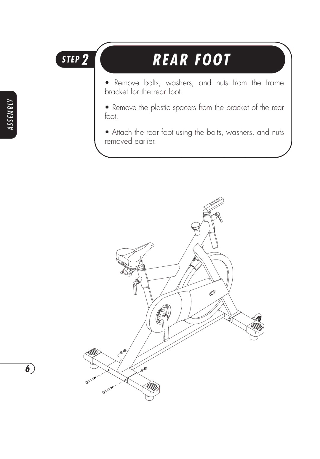 Vision Fitness ES700 manual A R F O O T 