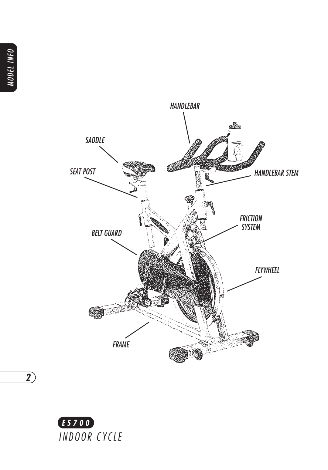 Vision Fitness ES700 manual D O O R C Y C L E 