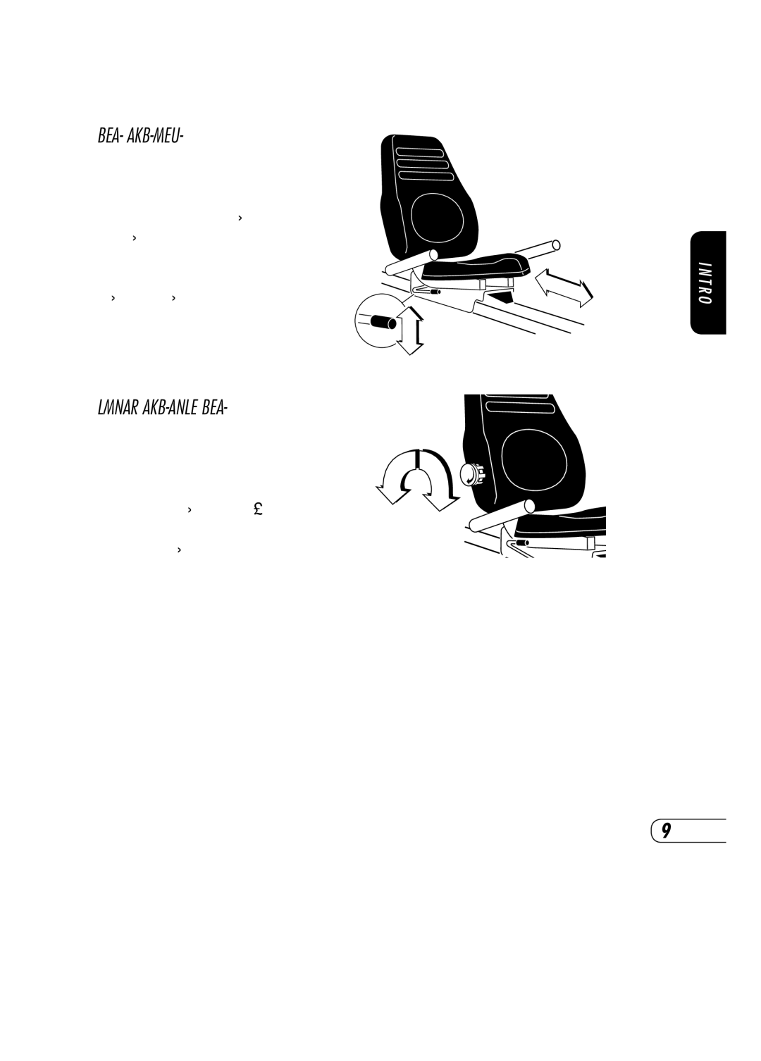 Vision Fitness R70 manual Seat Adjustment, Lumbar Adjustable Seat 