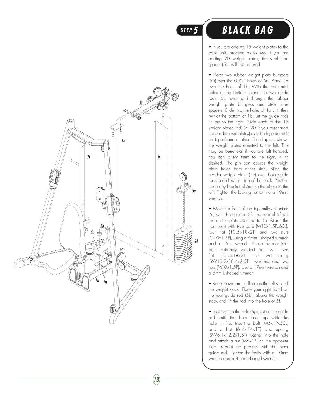 Vision Fitness ST200 manual 1b 5g 