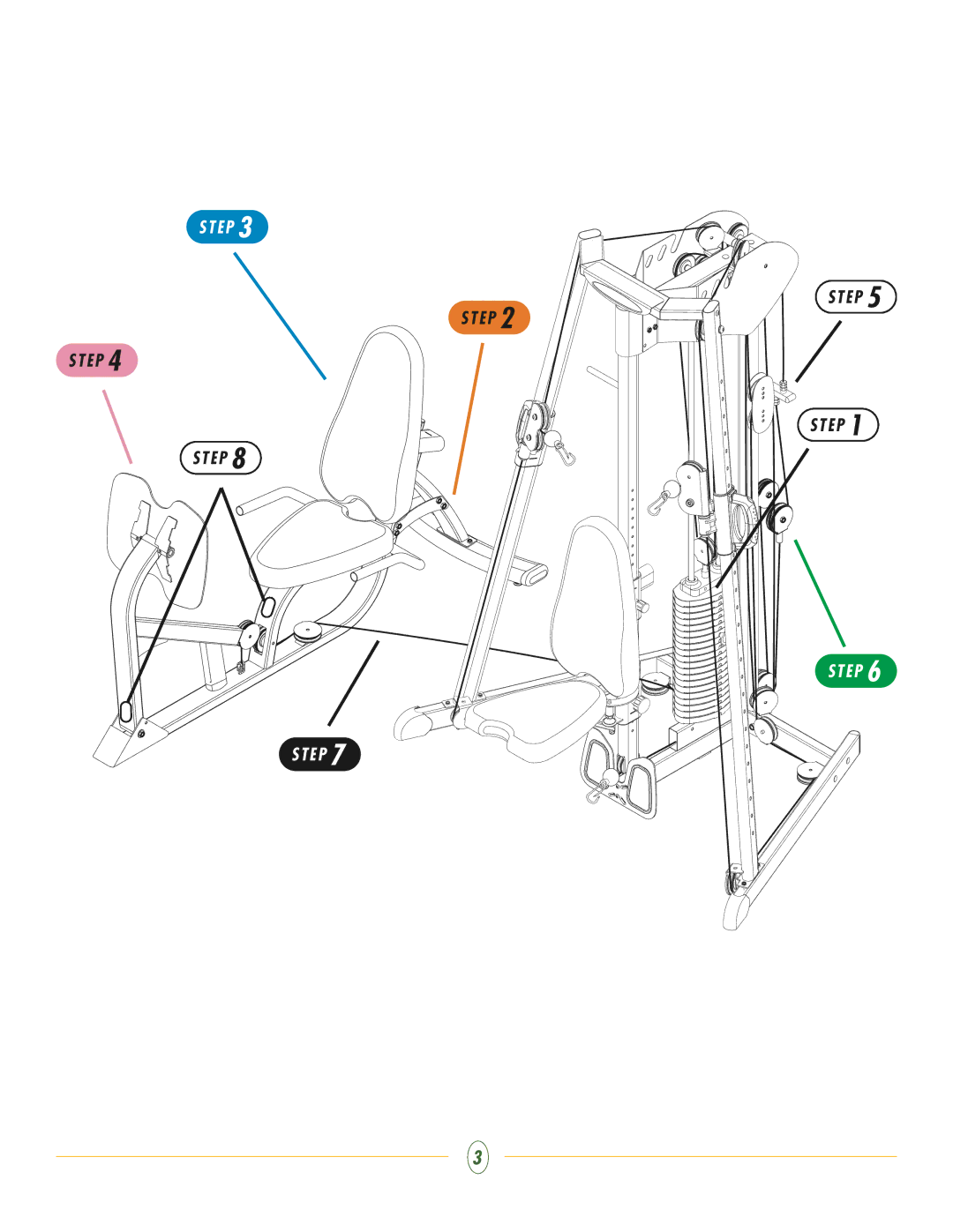 Vision Fitness ST250 manual Step 