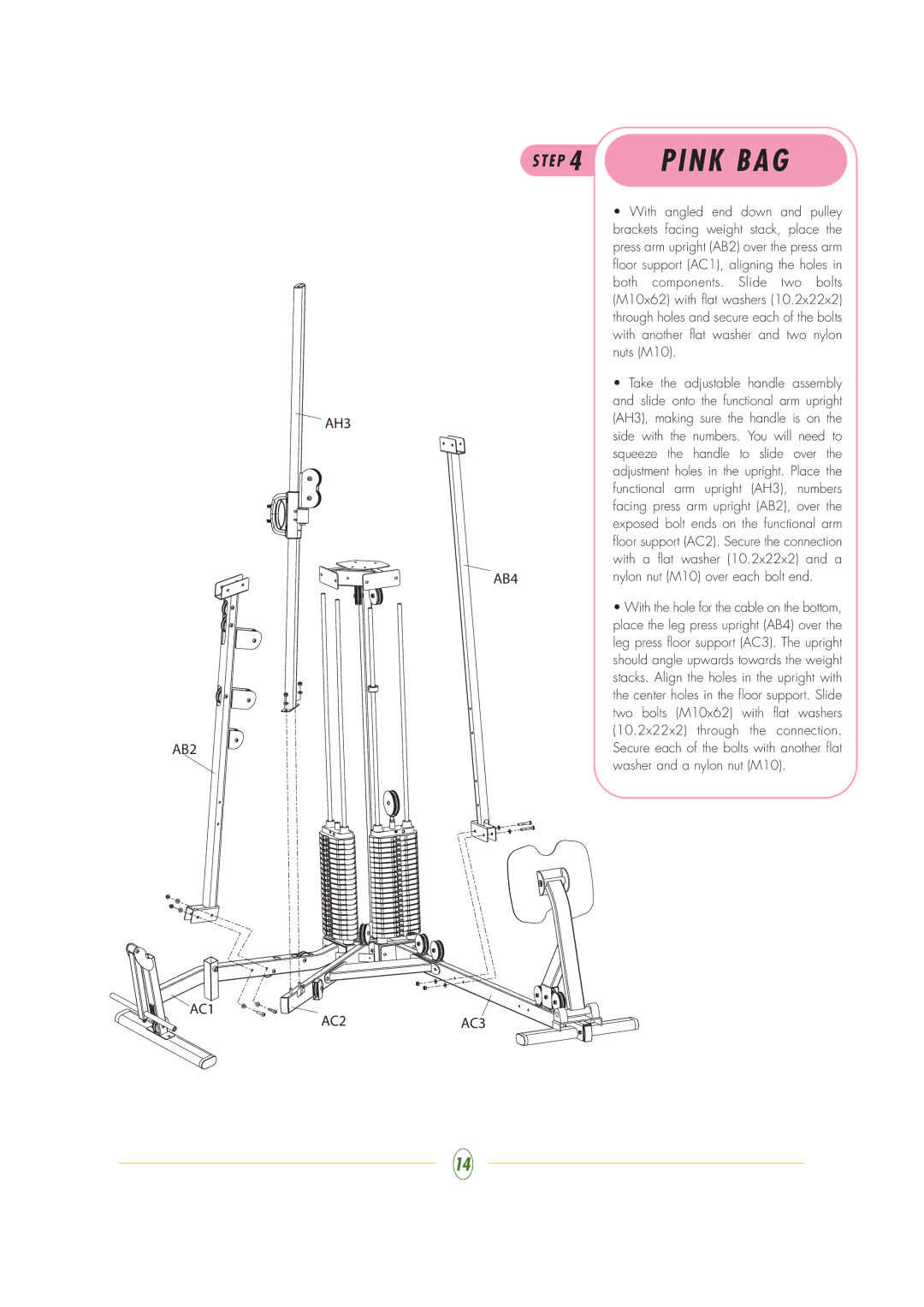 Vision Fitness ST710 manual N K B a G 