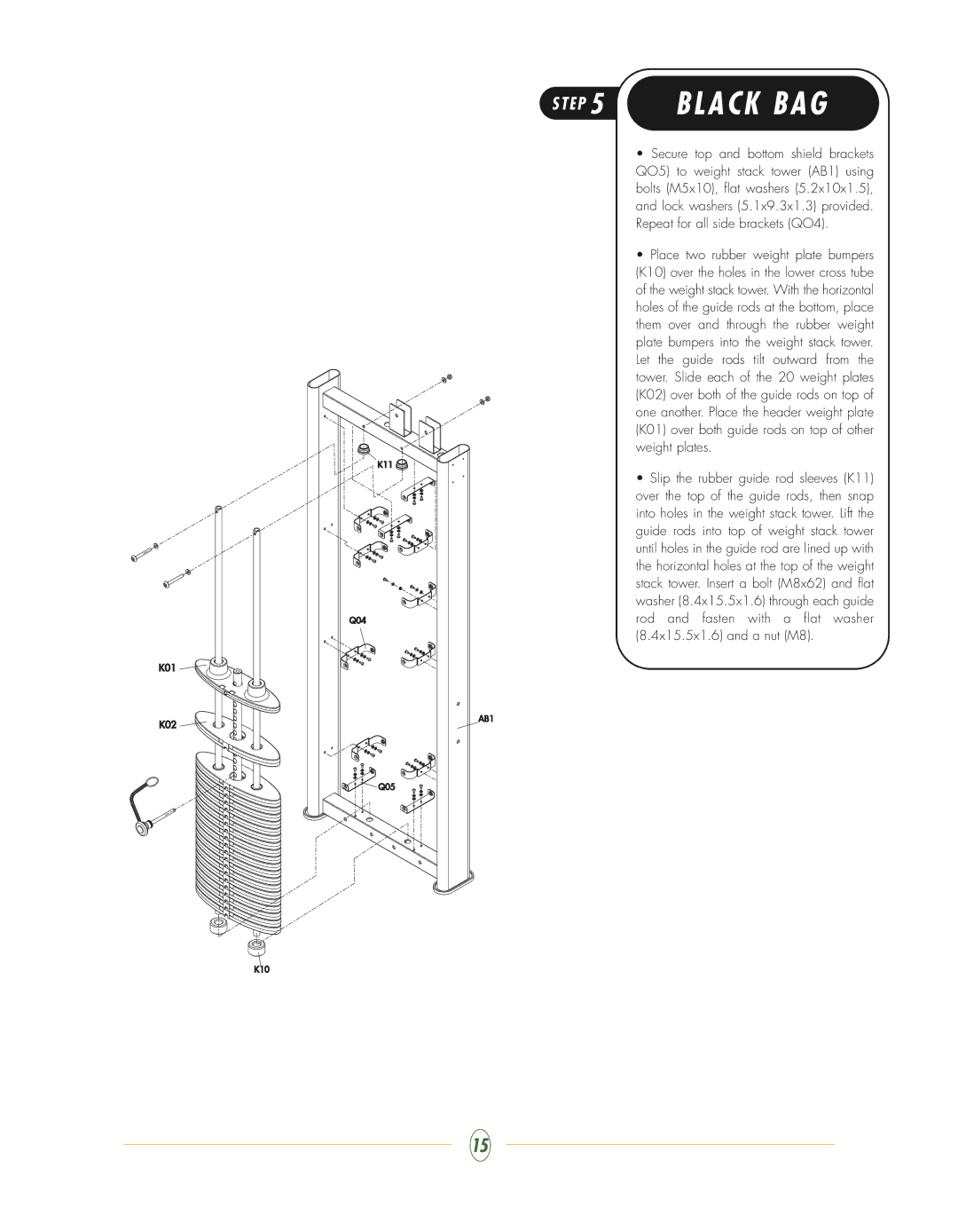 Vision Fitness ST720 manual E P 5 B L a C K B a G 