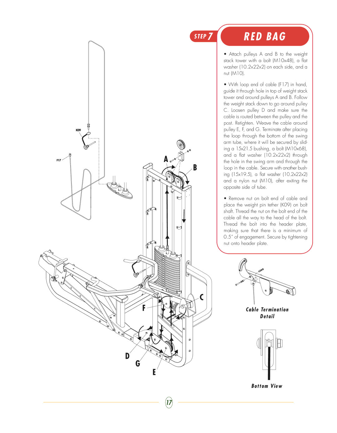 Vision Fitness ST720 manual D B a G 