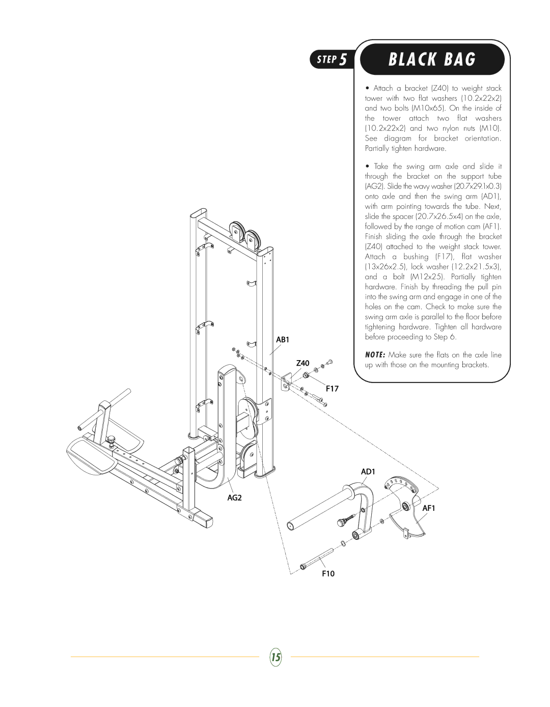 Vision Fitness ST740 manual A C K B a G 