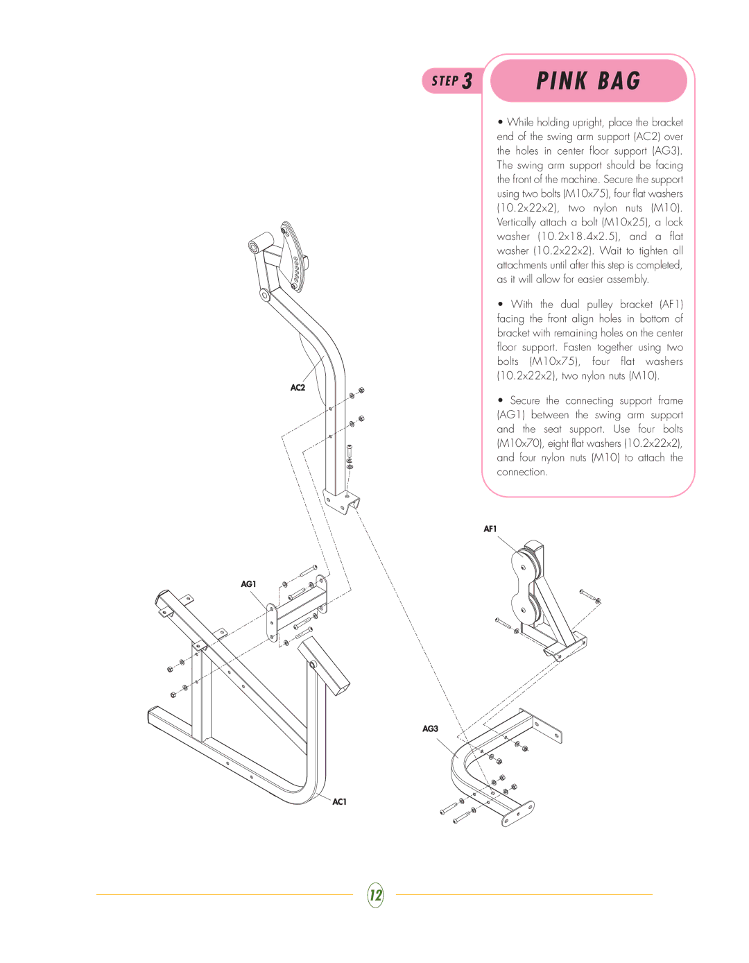 Vision Fitness ST750 manual N K B a G 