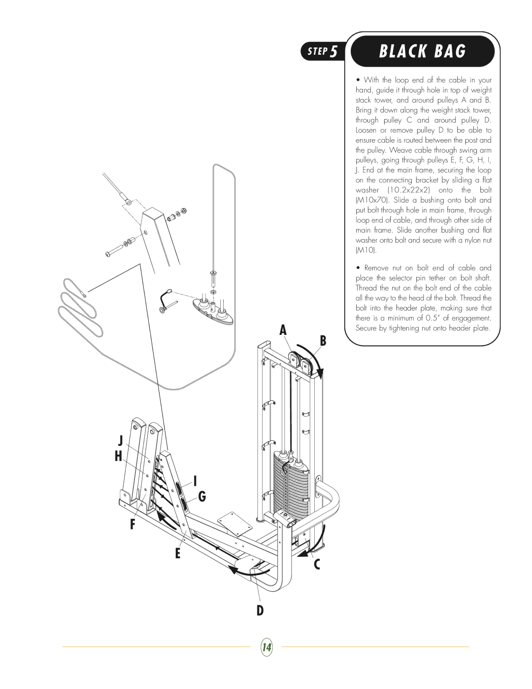 Vision Fitness ST760 manual E P 5 B L a C K B a G 