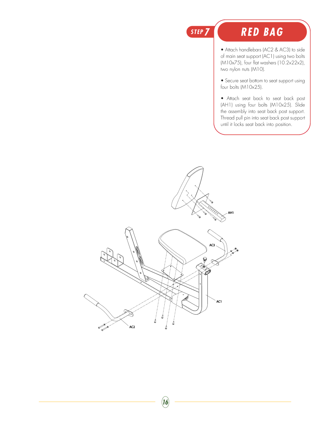 Vision Fitness ST760 manual D B a G 