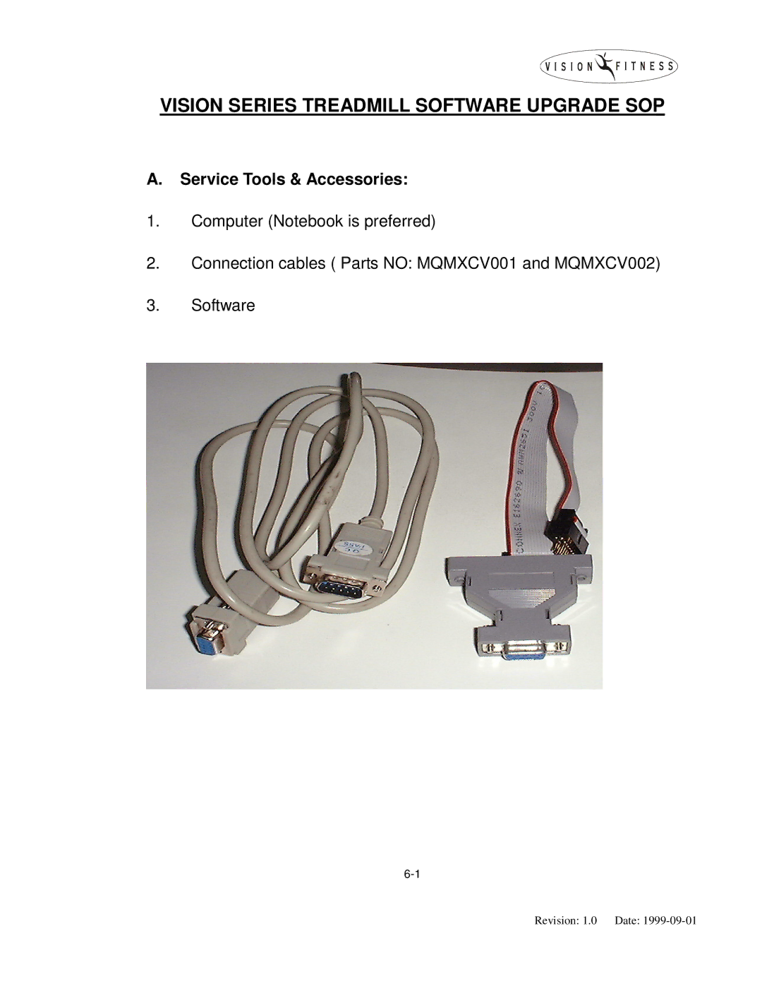 Vision Fitness T9600, T9500, T9450, T9700, T9300, T9200, T9350 manual Vision Series Treadmill Software Upgrade SOP 