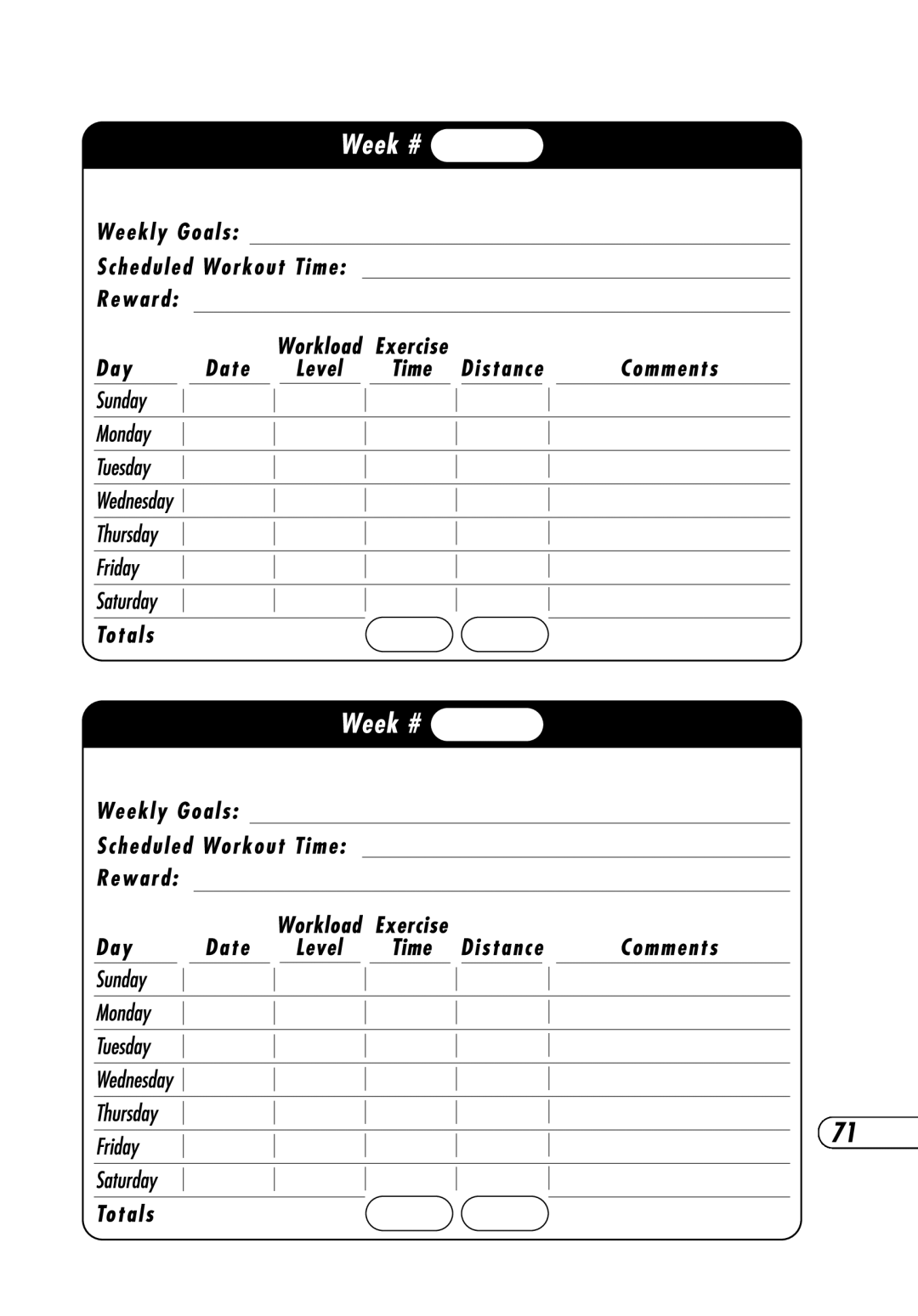 Vision Fitness T9700 Runner's manual 