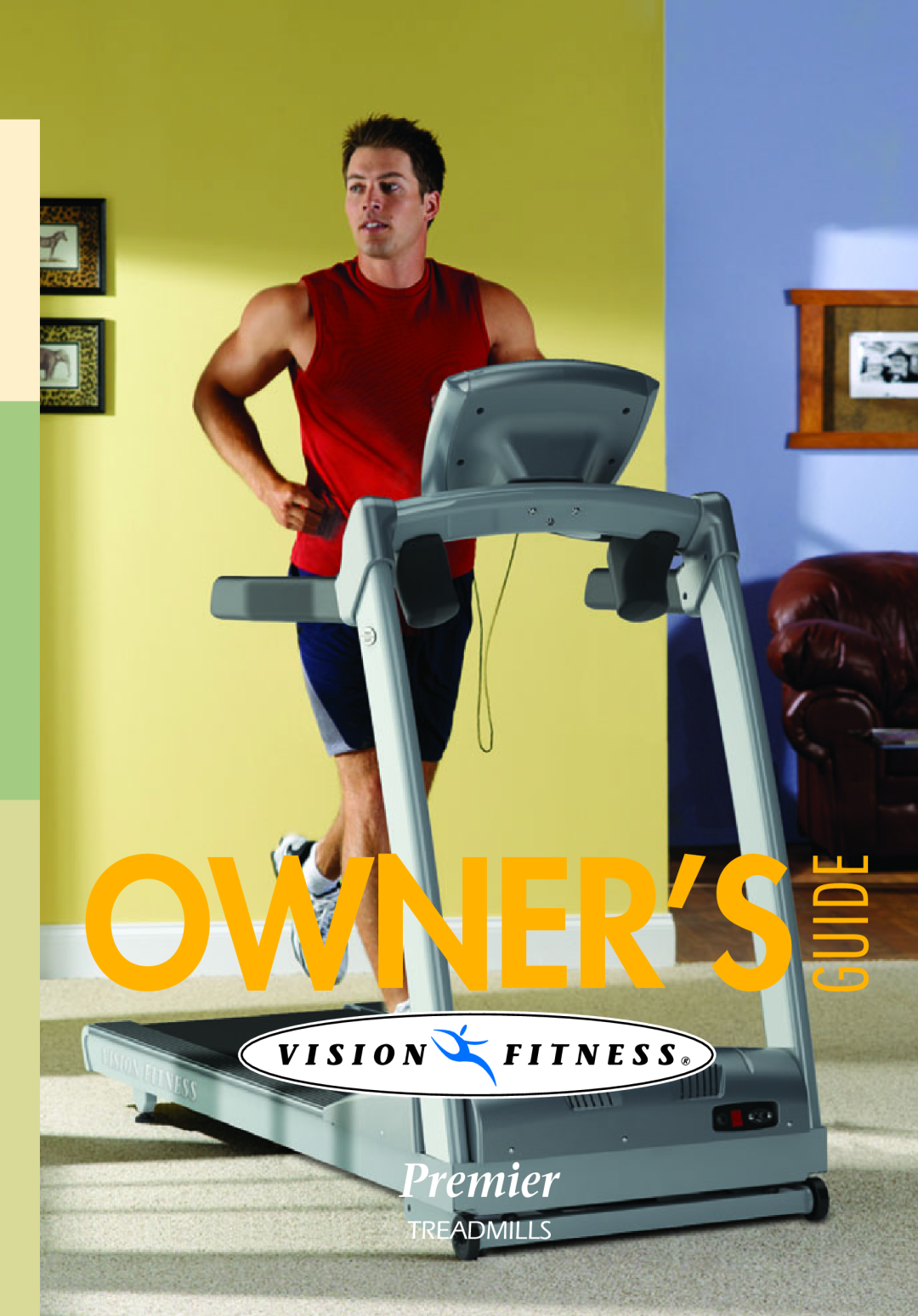 Vision Fitness TM357 manual Owner’S, Guide, Premier, Treadmills 