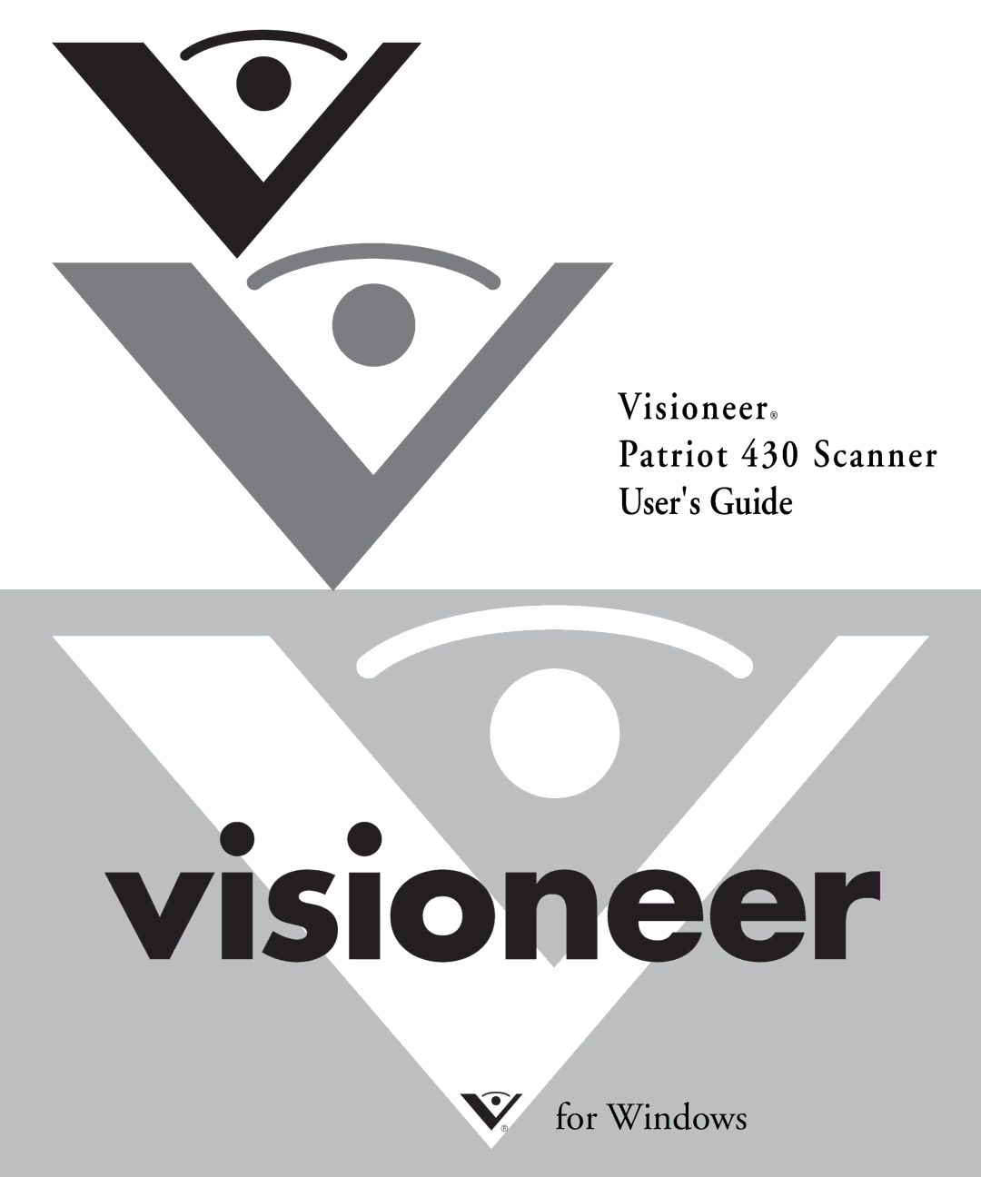 Visioneer manual Visioneer Patriot 430 Scanner Users Guide 