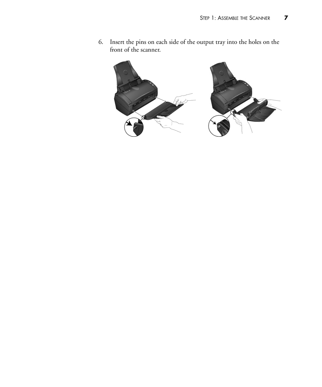 Visioneer 480 manual Assemble the Scanner 