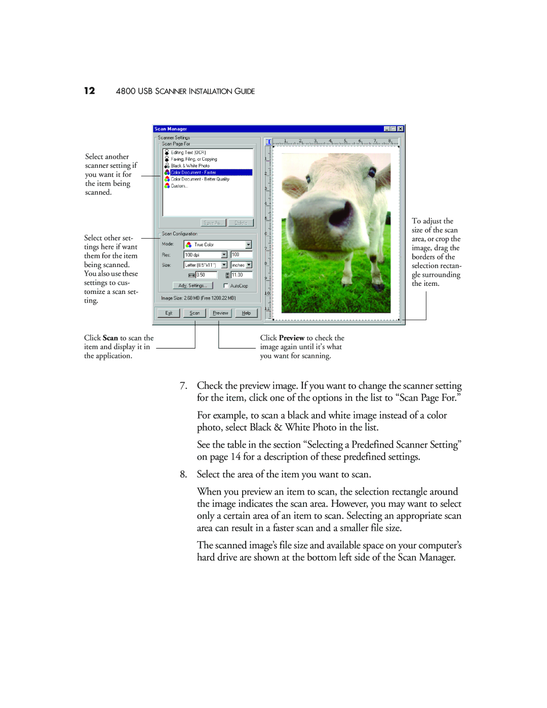 Visioneer manual 12 4800 USB Scanner Installation Guide 