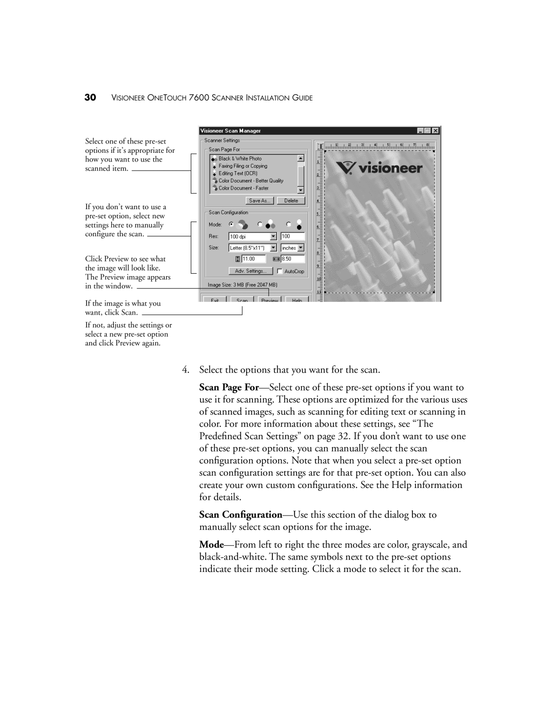 Visioneer 7600 SERIES manual Visioneer Onetouch 7600 Scanner Installation Guide 