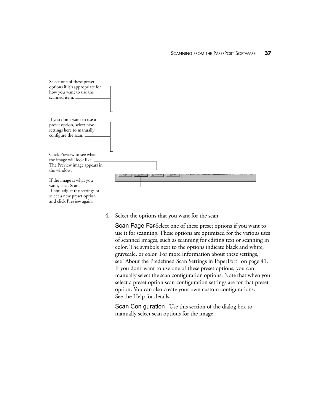 Visioneer 8100 manual Scanning from the Paper Port Software 