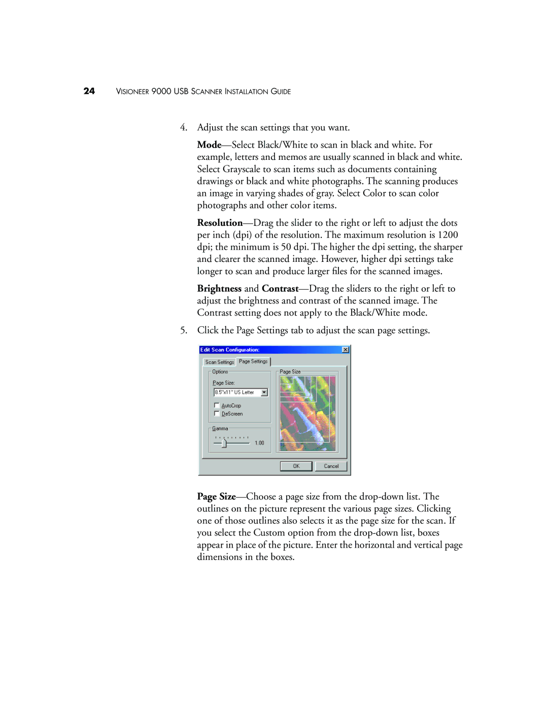 Visioneer manual Visioneer 9000 USB Scanner Installation Guide 