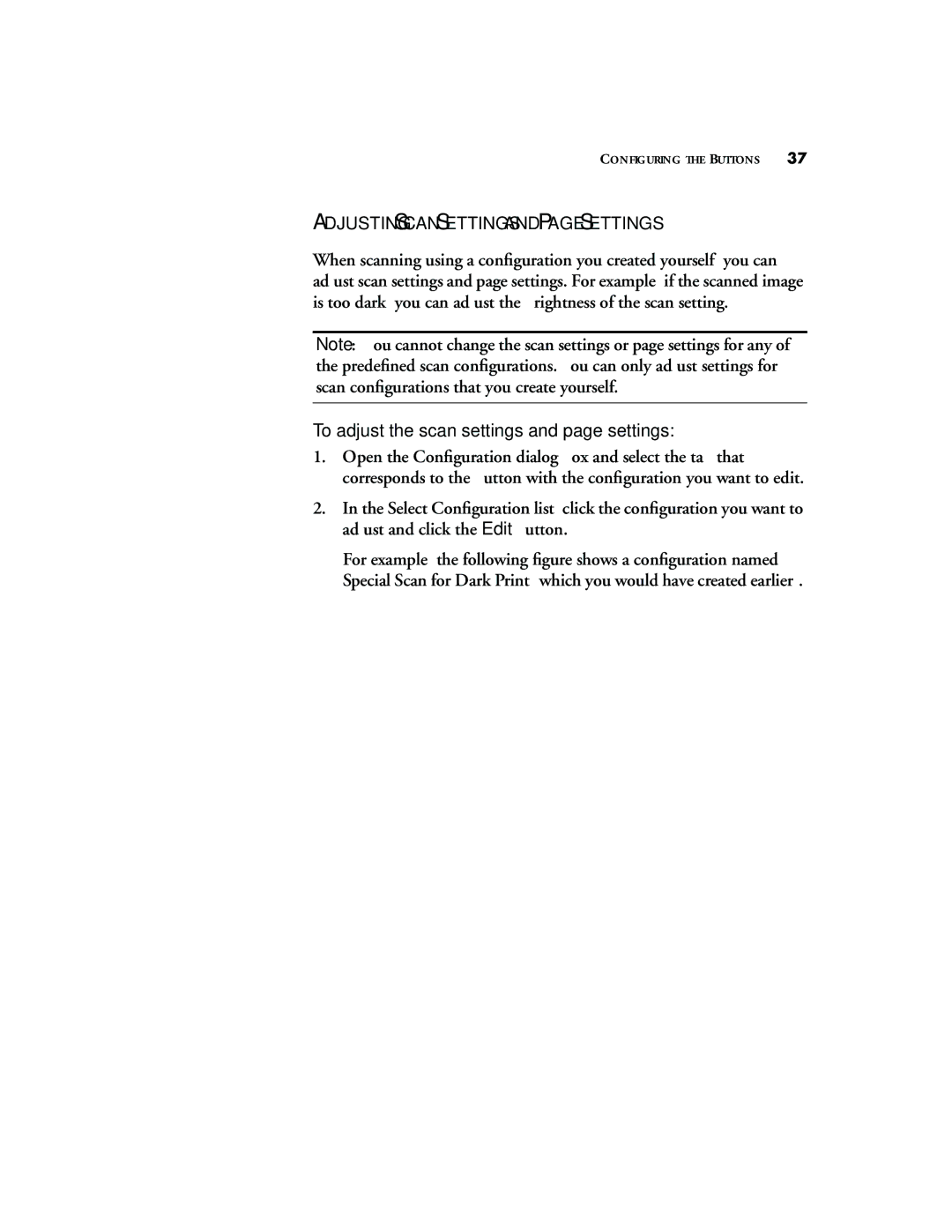 Visioneer 9320 manual Adjusting Scan Settings and page Settings, To adjust the scan settings and page settings 