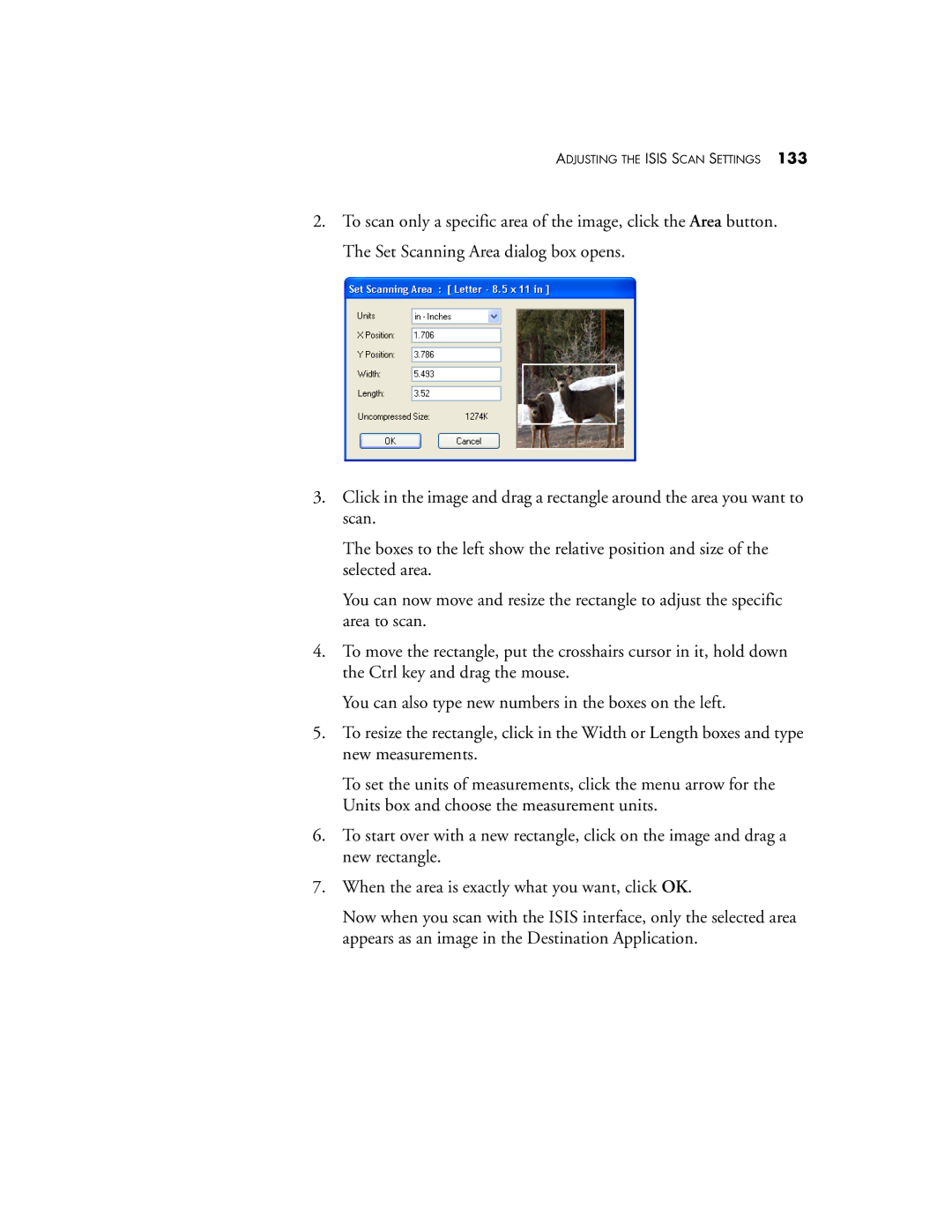 Visioneer 9650 manual Adjusting the Isis Scan Settings 