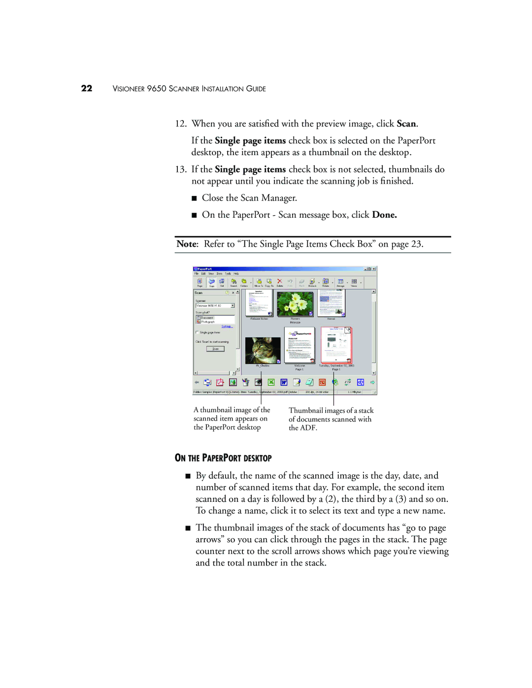 Visioneer 9650 manual When you are satisﬁed with the preview image, click Scan 